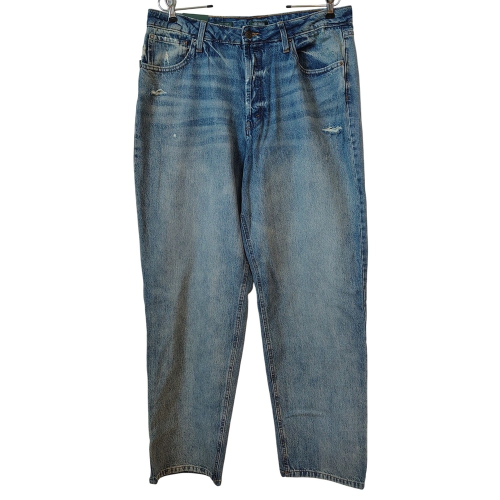 NWT Wild Fable Womens High Rise Curvy Straight Leg Jeans Size 14 Medium Wash